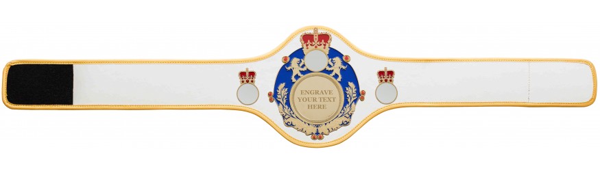 QUEENSBURY PRO LEATHER CHAMPIONSHIP BELT QUEEN/BLUE/G/ENGRAVE - AVAILABLE IN 10+ COLOURS